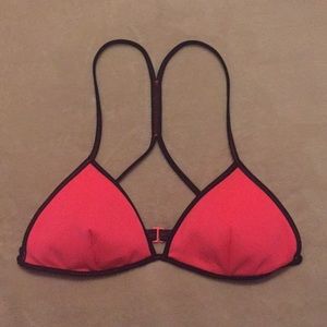 VS neon pink & black bikini top